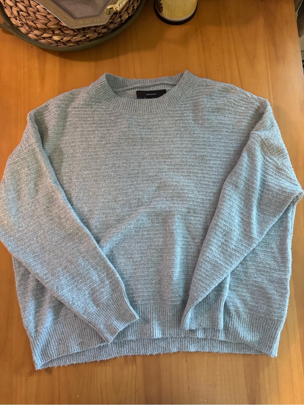 Vero Moda Light Blue Crewneck Sweater - Picture 1 of 6